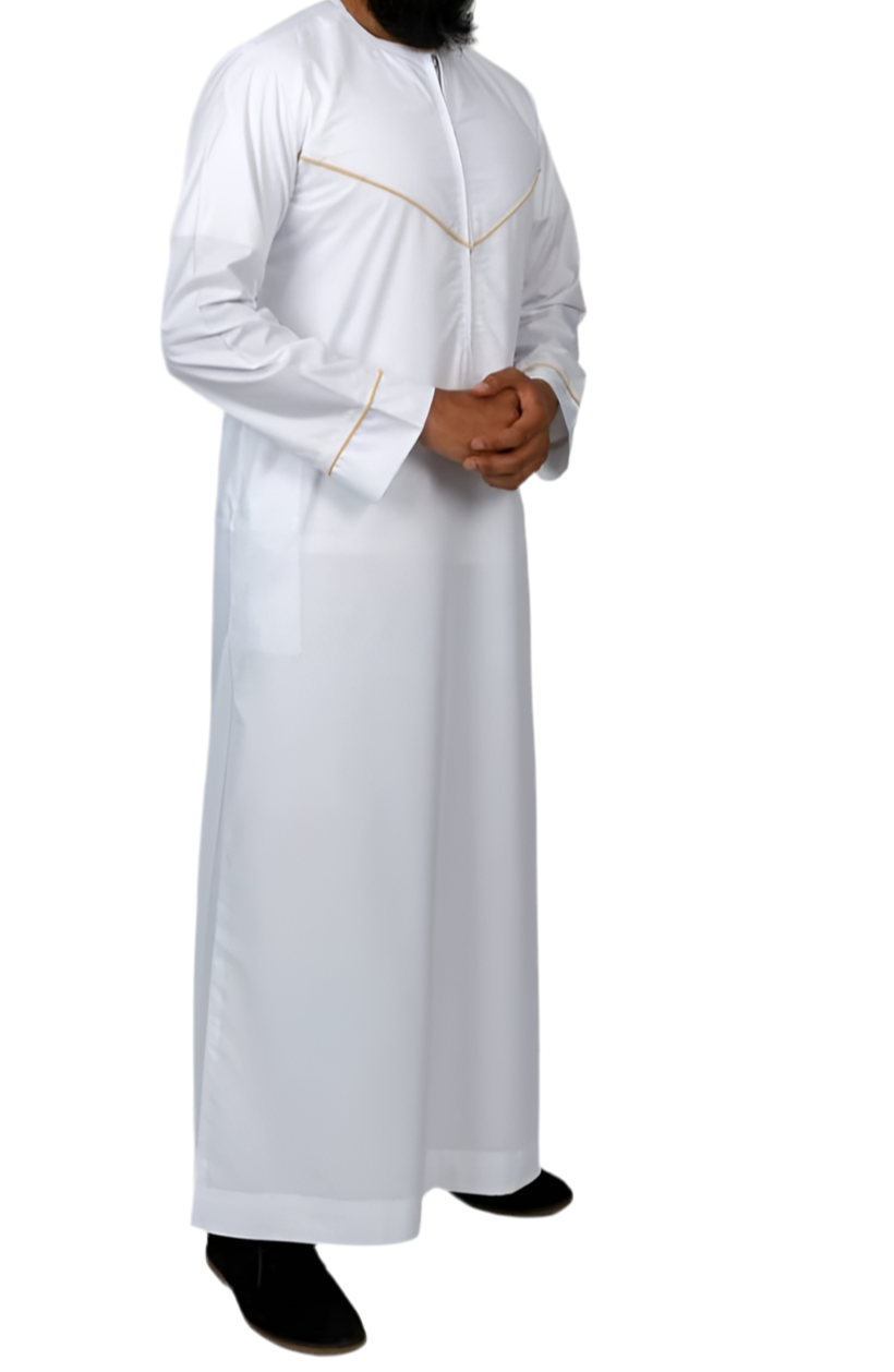 Pearl White Omani Thobe